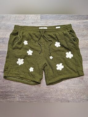 Pacsun Green Crochet Shorts Women Size Large